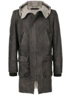 Salvatore Santoro Zipped Biker Coat - Brown