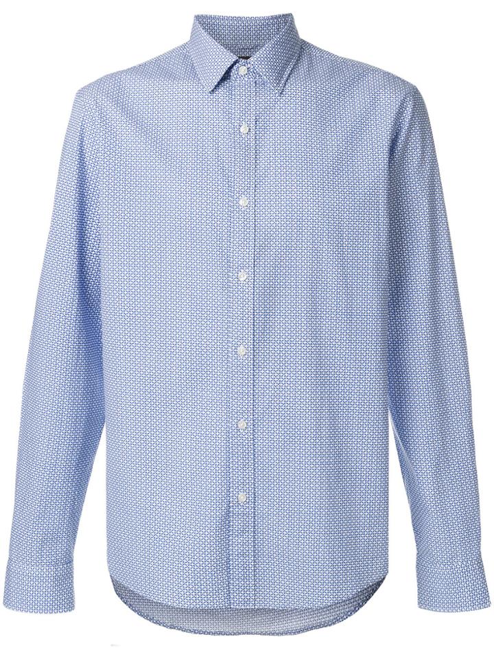 Michael Michael Kors Micro Dot-print Shirt - Blue