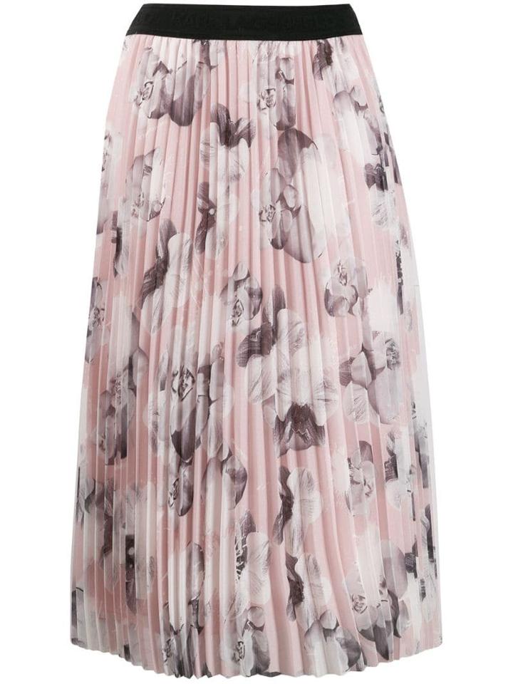 Karl Lagerfeld Floral Print Skirt - Pink