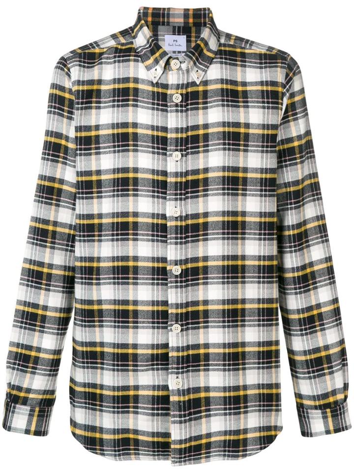 Ps By Paul Smith Plaid Print Shirt - Black