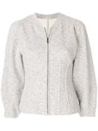 Ulla Johnson 3/4 Sleeve Zipped Jacket - Grey