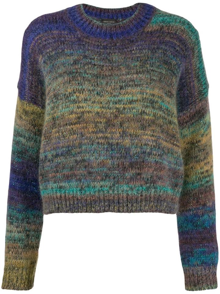 Roberto Collina Sparkle-knit Sweatshirt - Purple