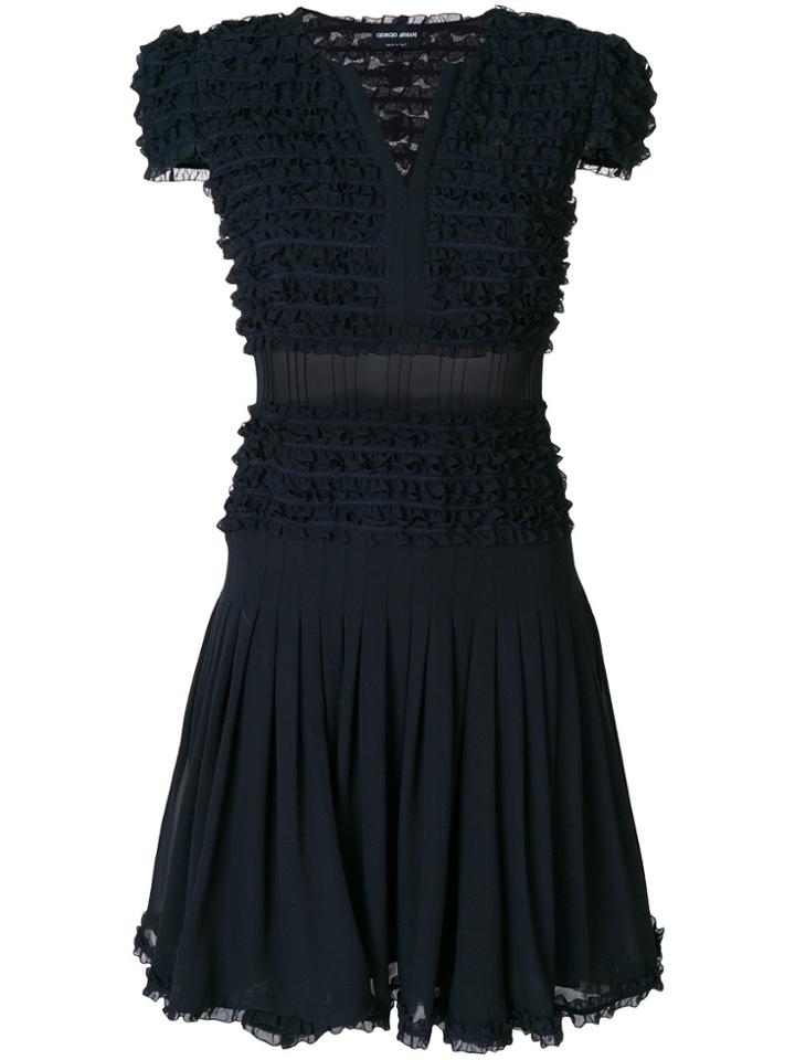 Giorgio Armani Flared Style Dress - Blue