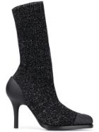 Chloé Tracy Sock Ankle Boots - Black
