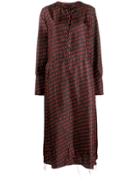 Yang Li Text Print Dress - Black