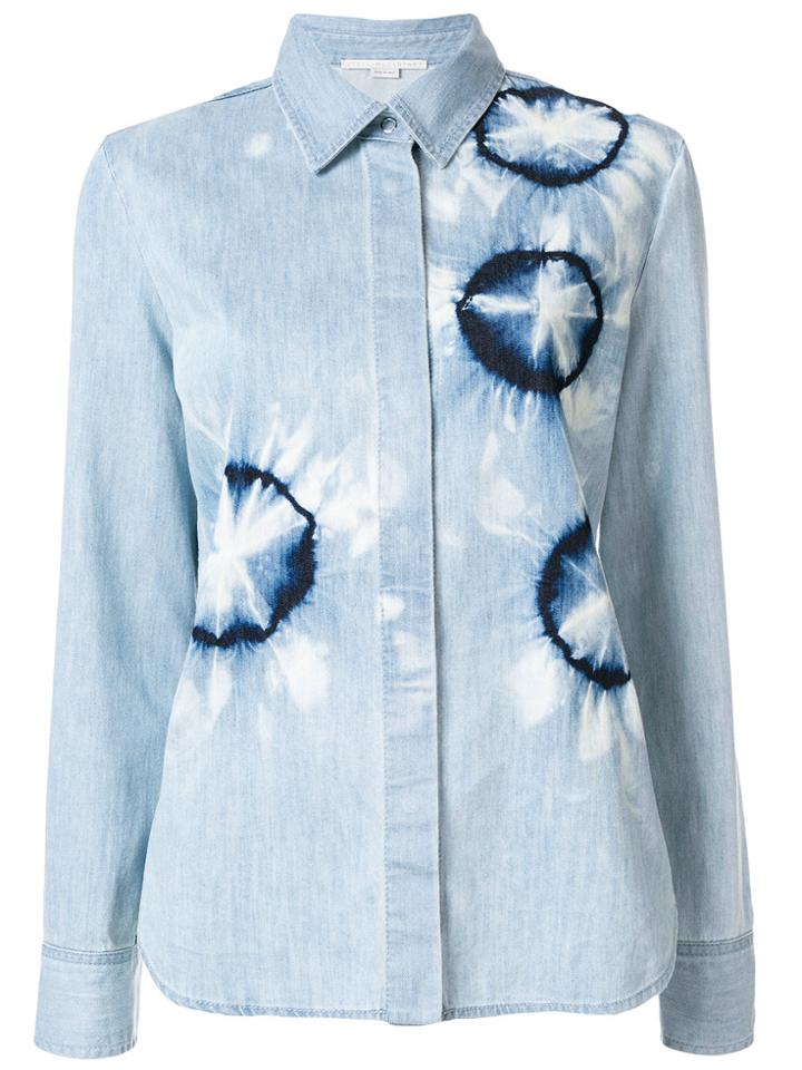 Stella Mccartney Tie-dye Denim Shirt - Blue