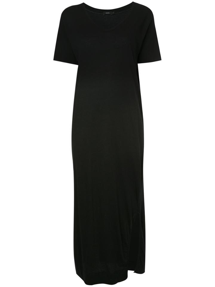 Bassike Vintage V-neck T-shirt Dress - Black