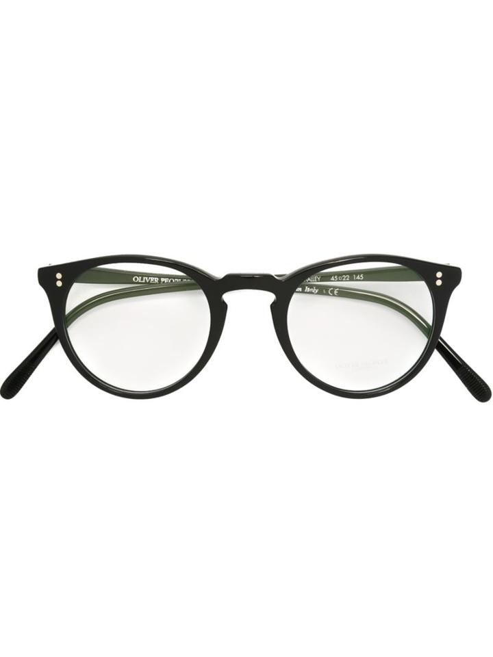 Oliver Peoples 'o'malley' Glasses, Black, Acetate
