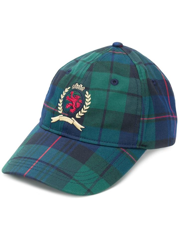 Tommy Jeans Plaid Pattern Cap - Blue