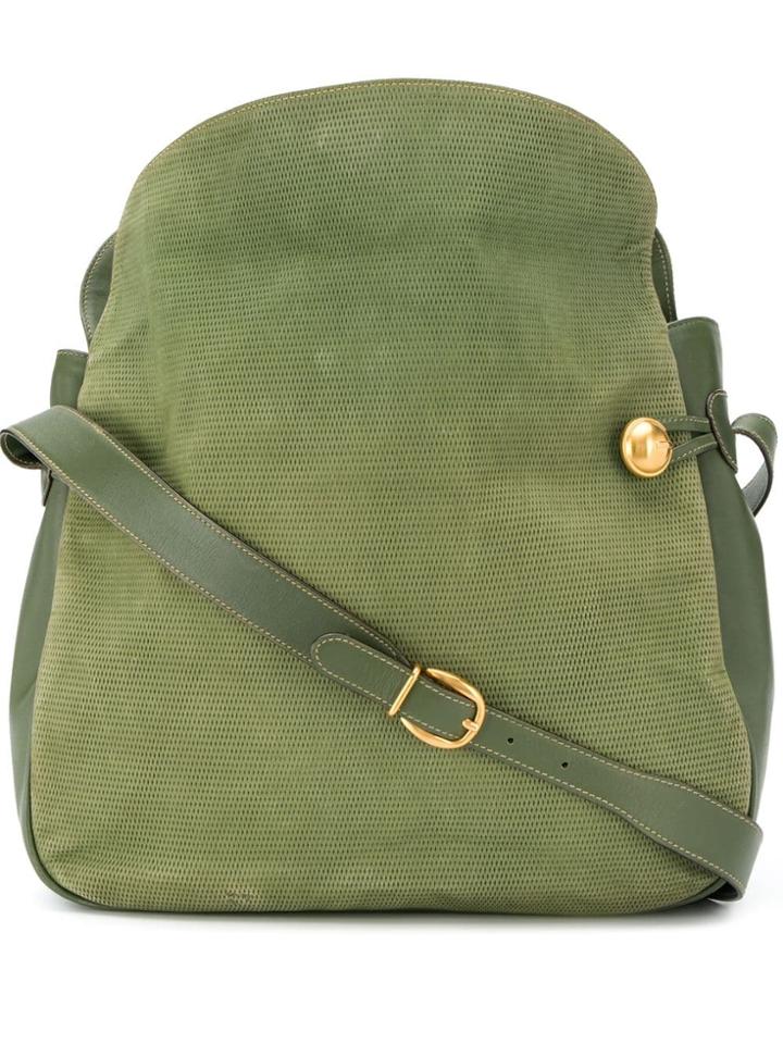 Gucci Pre-owned Foldover Top Crossbody Bag - Green