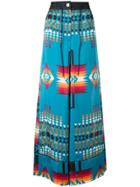 Sacai Navajo Knit Palazzo Pants - Blue