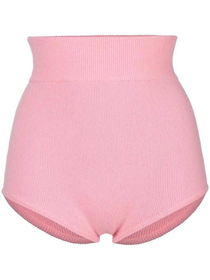 Cashmere In Love Cashmere Loungewear Shorts - Pink & Purple