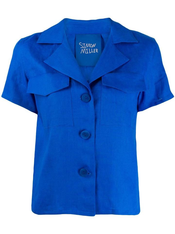 Simon Miller Short Sleeve Shirt - Blue