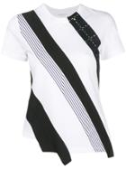 Sonia Rykiel Diagonal Stripe T-shirt - White
