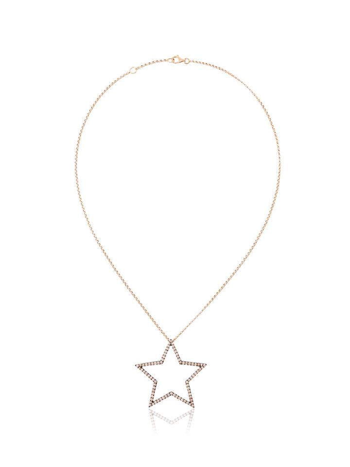 Rosa De La Cruz 18k Yellow Gold Diamond Star Necklace - Metallic