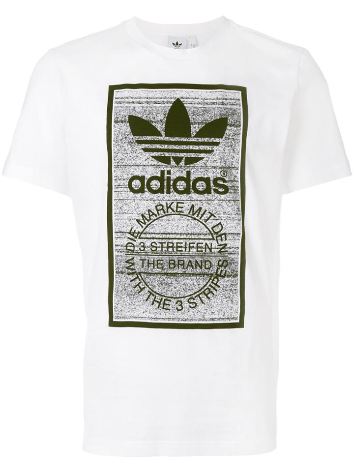 Adidas Logo Print T-shirt - White