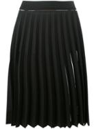 Ssheena Sheer Pleated Skirt, Women's, Size: 42, Black, Polyester/viscose/polyamide