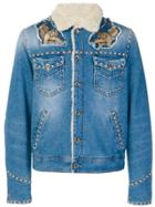 Just Cavalli Embellished Denim Jacket - Blue