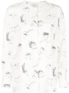 Co Face Print Shirt - White