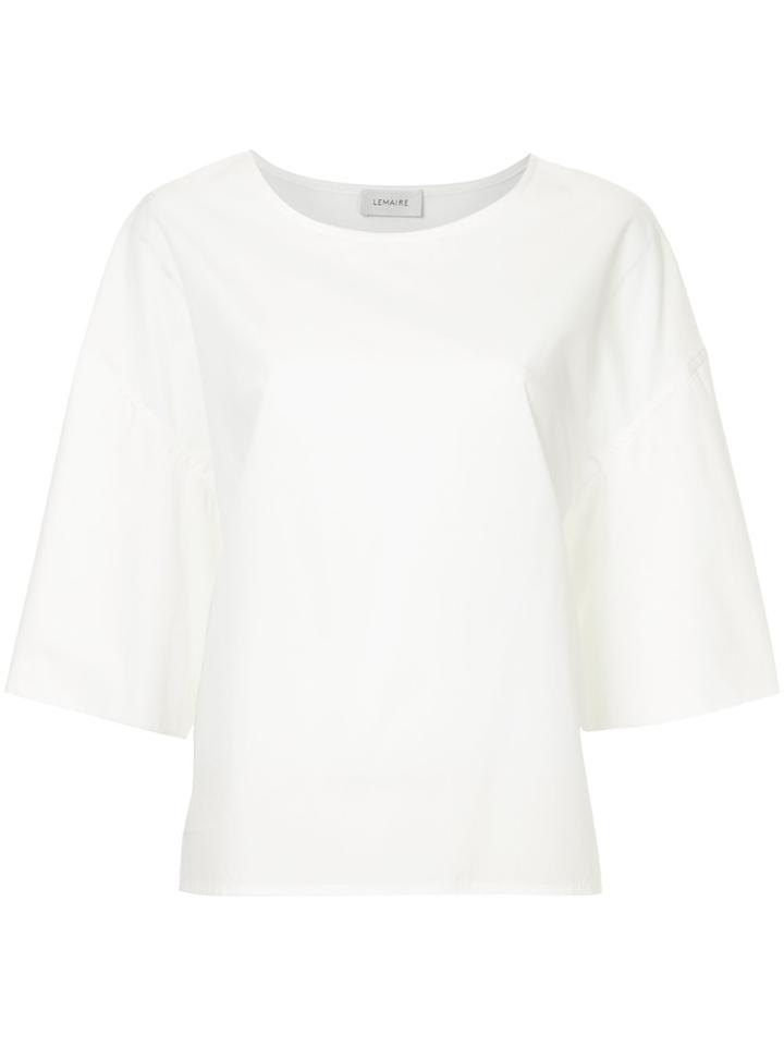 Lemaire Dropped Shoulder T-shirt - White