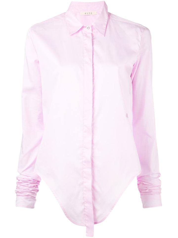 Alix - Elongated Sleeve Shirt - Women - Cotton - M, Pink/purple, Cotton