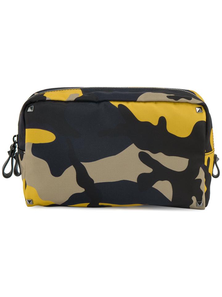 Valentino Small Camouflage Nylon Washbag - Multicolour