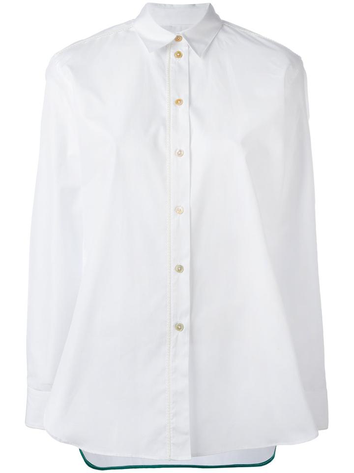 Paul Smith Classic Shirt, Women's, Size: 48, White, Cotton/cupro