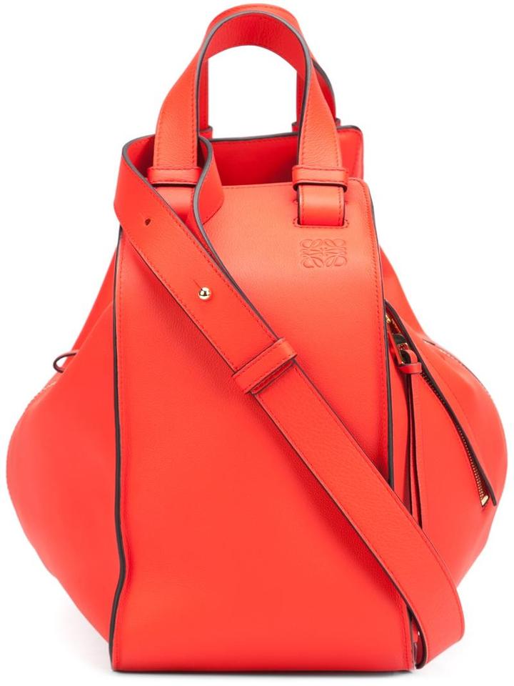 Loewe - 'hammock' Bag - Women - Calf Leather - One Size, Red, Calf Leather