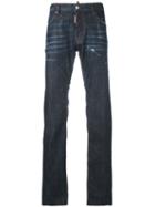 Loose Fit Jeans - Men - Cotton/spandex/elastane/polyester/calf Leather - 50, Blue, Cotton/spandex/elastane/polyester/calf Leather, Dsquared2
