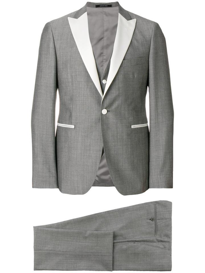 Tagliatore Slim-fit Two Piece Suit - Grey
