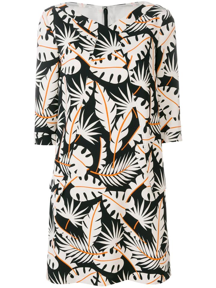 Talbot Runhof Jungle Print Dress - Black