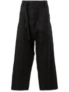 A New Cross Wide Leg Loose Fit Trousers - Black