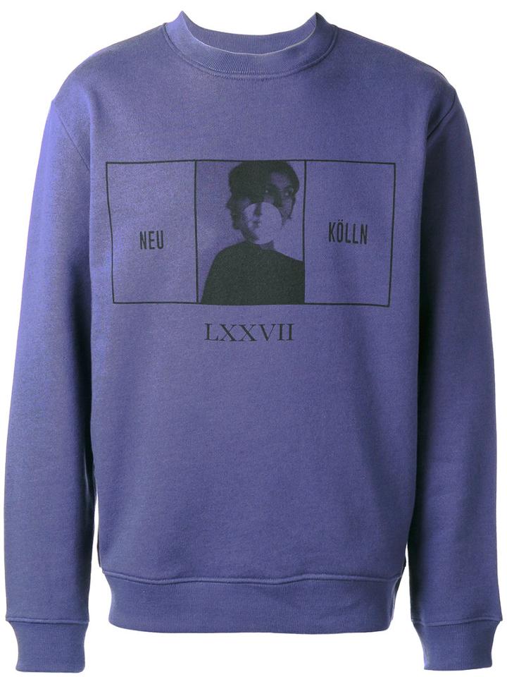 Mcq Alexander Mcqueen Printed Sweatshirt, Men's, Size: Small, Pink/purple, Cotton