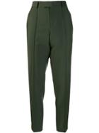 Bottega Veneta Straight Leg Cropped Trousers - Green