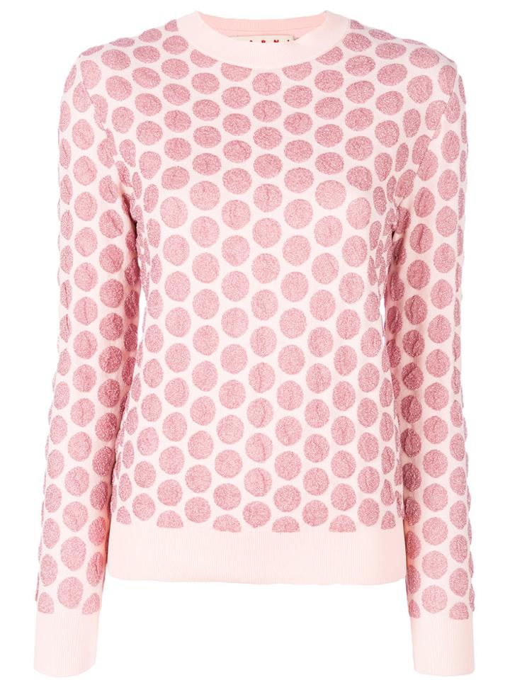 Marni Lurex Dot Sweater - Pink & Purple