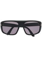Tom Ford Eyewear Ft0754 Rectangular-frame Sunglasses - Black