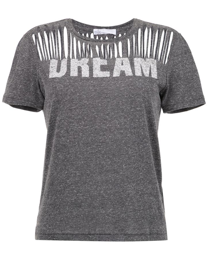 Nk Cut-out Printed T-shirt - Grey