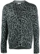 Saint Laurent Comics Cardigan - Grey