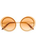 Victoria Beckham Floating Round Sunglasses - Yellow & Orange