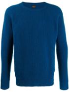 Paltò Ribbed Knit Sweater - Blue