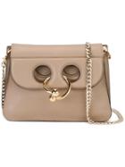 J.w.anderson Ring Shoulder Bag, Women's, Nude/neutrals, Calf Leather