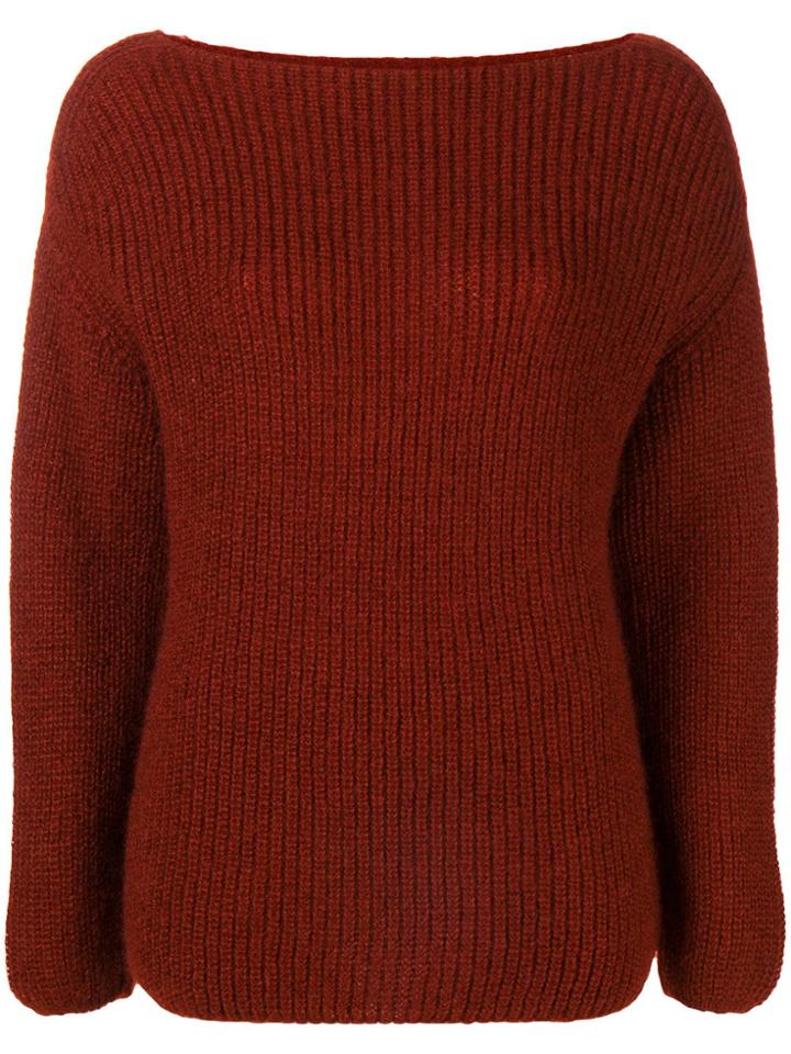 Forte Forte Round Neck Jumper - Red