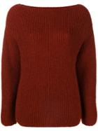 Forte Forte Round Neck Jumper - Red