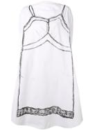 Mm6 Maison Margiela Trace Marked Printed Circle Dress - White