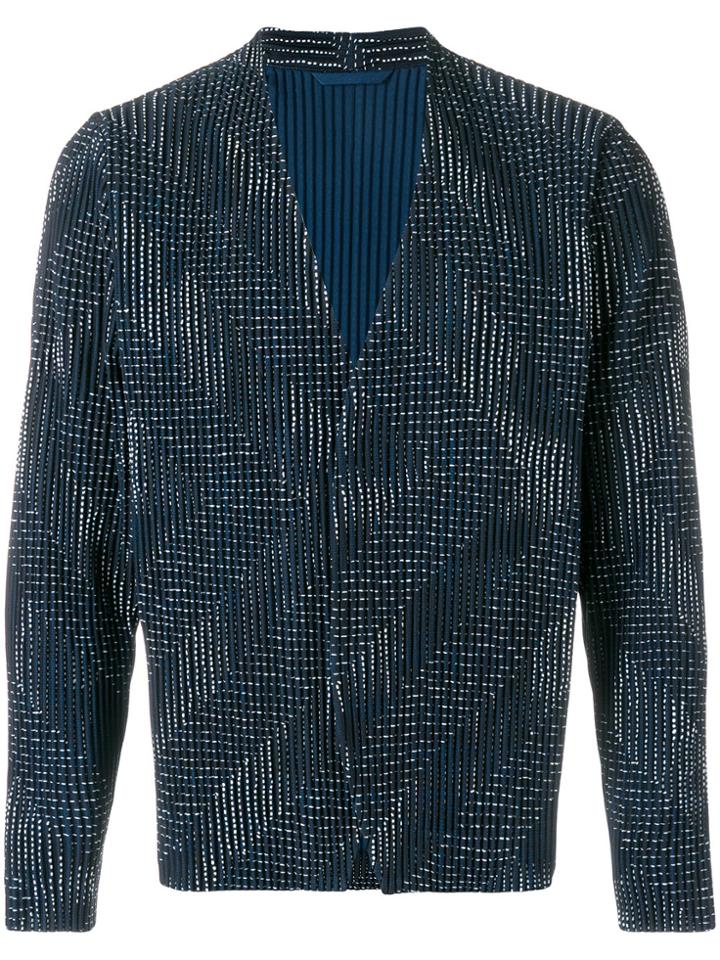 Homme Plissé Issey Miyake Pleated Jacket - Blue