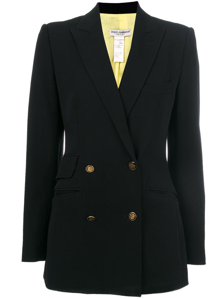Dolce & Gabbana Vintage Double-breasted Blazer - Black