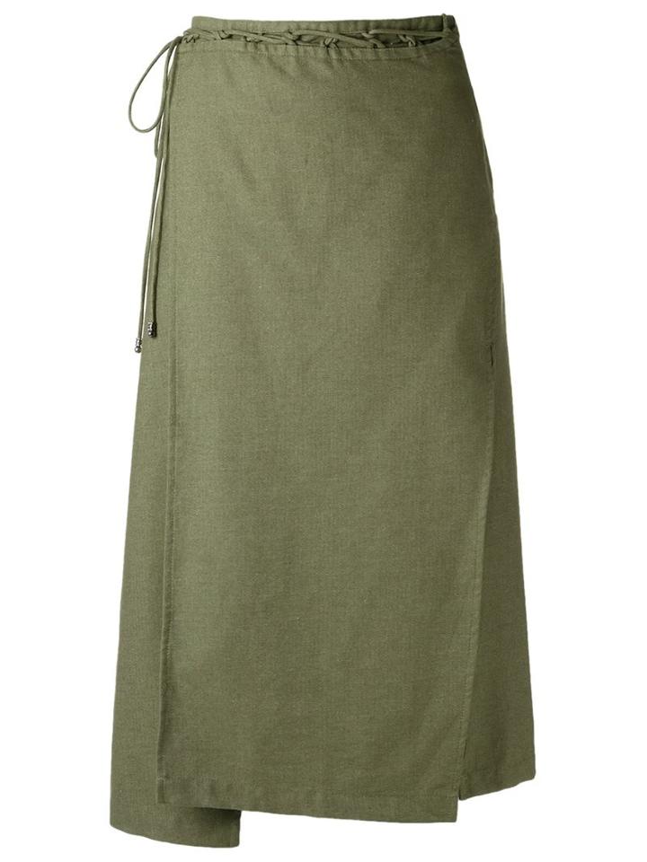 Lilly Sarti Midi Skirt, Women's, Size: 42, Green, Cotton