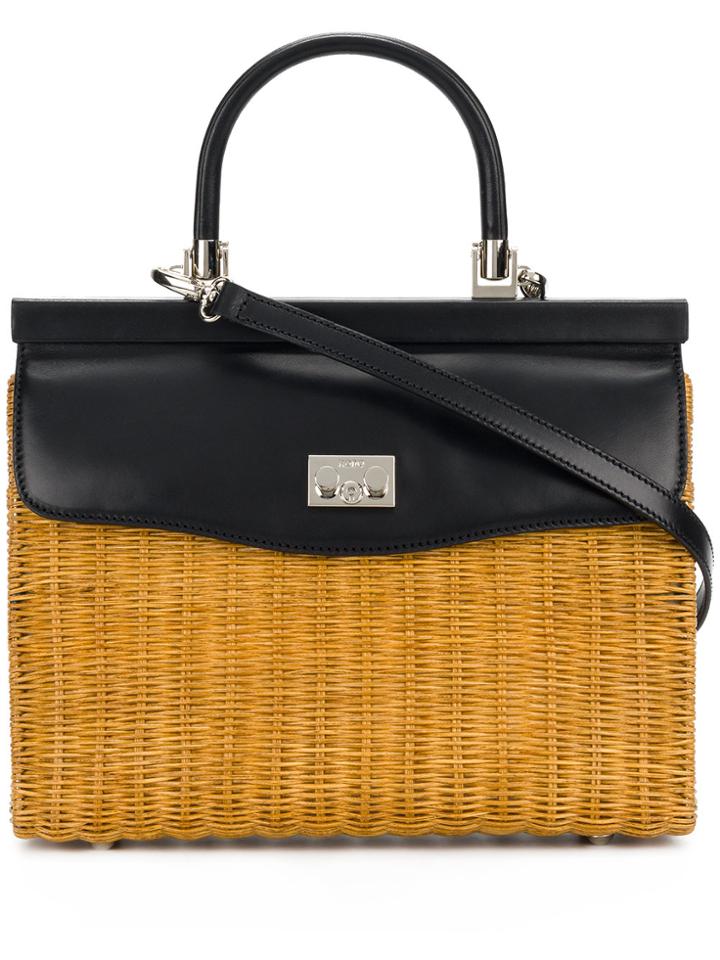 Rodo Two Tone Shoulder Bag - Black