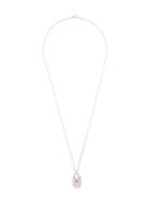 True Rocks Lock Pendant Necklace - Metallic