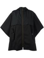 Sonia By Sonia Rykiel Zip Up Cape Coat, Women's, Size: 2, Black, Polyester/cotton/spandex/elastane